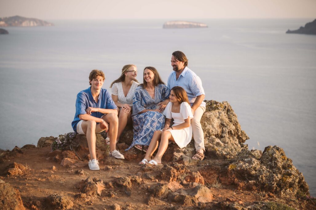 Family Photoshoot Intimate Santorini