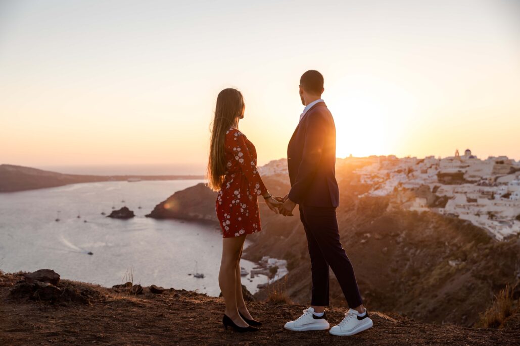 Couple Photoshoot Intimate Santorini
