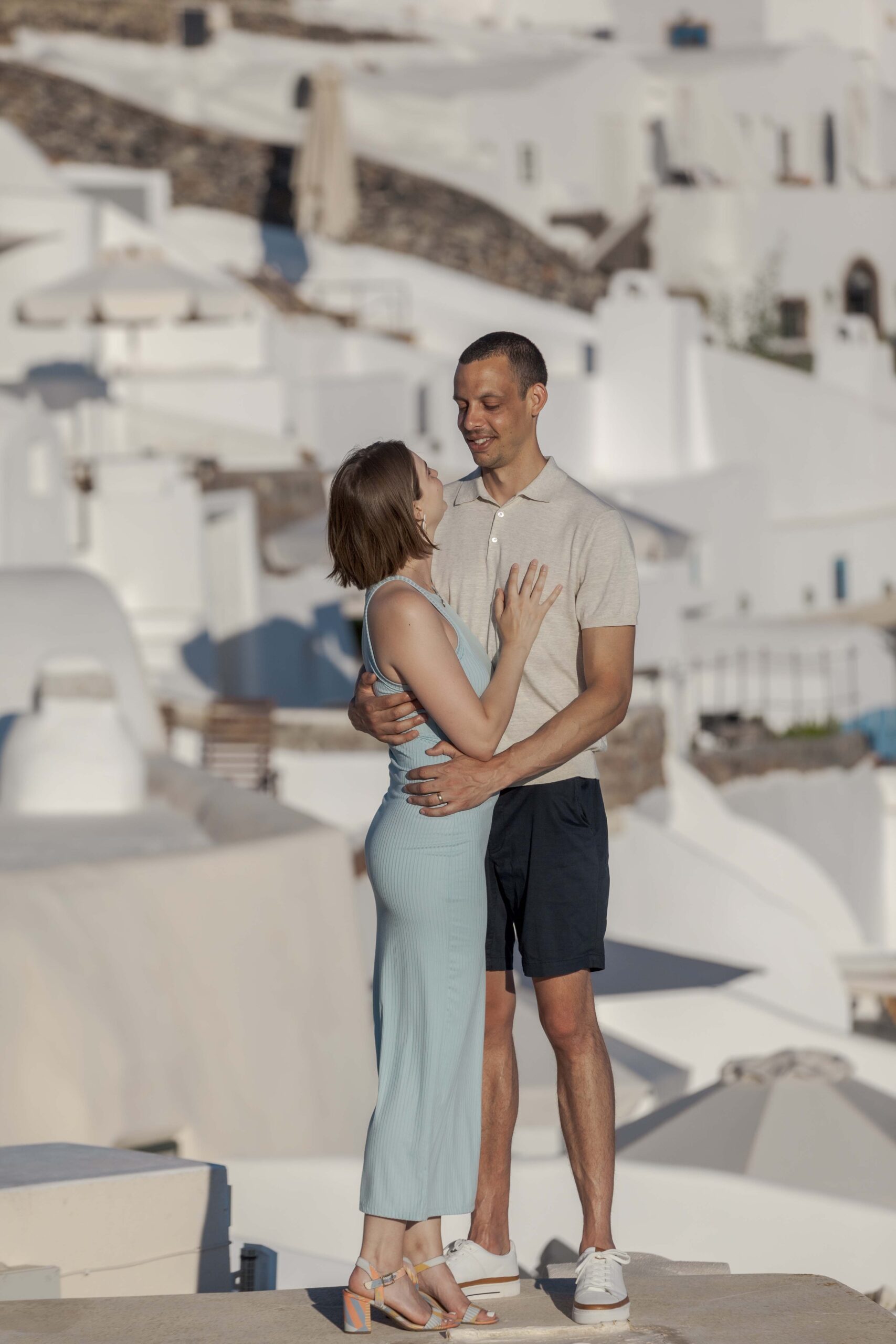 Couple Photoshoot Intimate Santorini