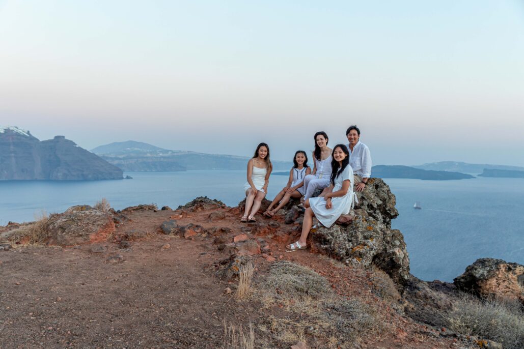 Family Photoshoot Intimate Santorini