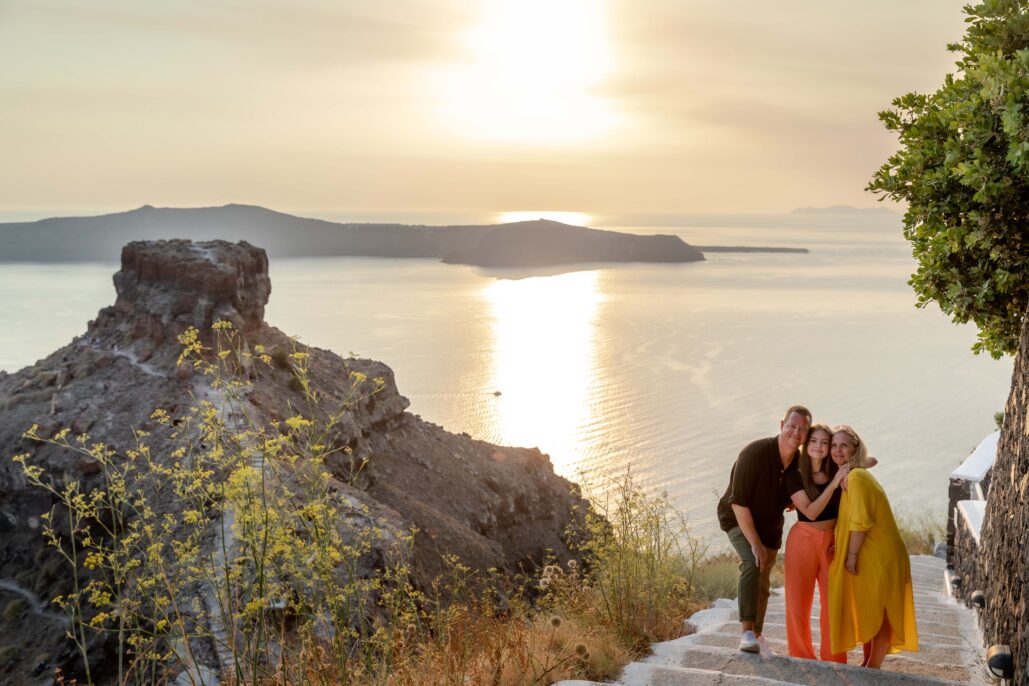 Family Photoshoot Intimate Santorini