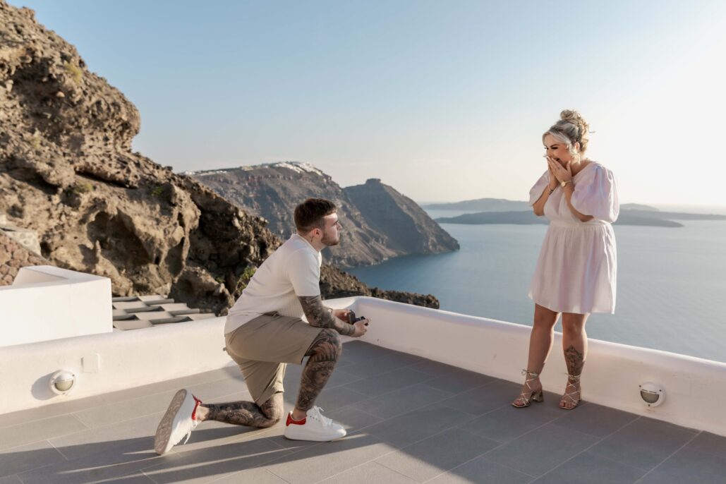 Proposal Photoshoot Intimate Santorini