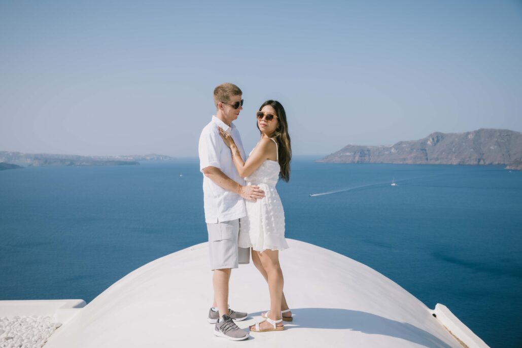 Couple Photoshoot Intimate Santorini