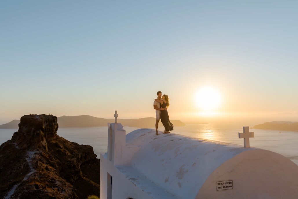 Couple Photoshoot Intimate Santorini