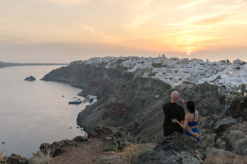 Couple Photoshoot Intimate Santorini