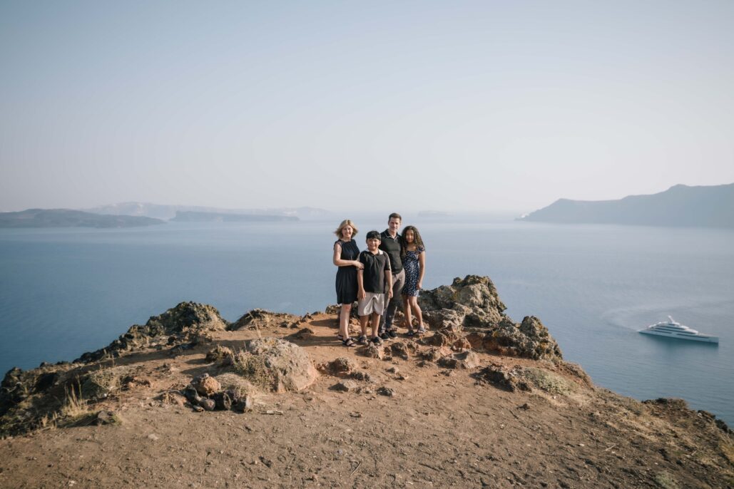 Family Photoshoot Intimate Santorini