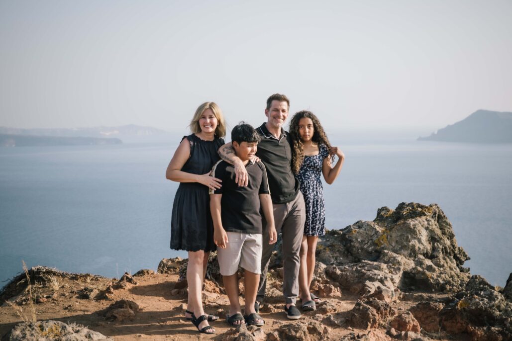 Family Photoshoot Intimate Santorini