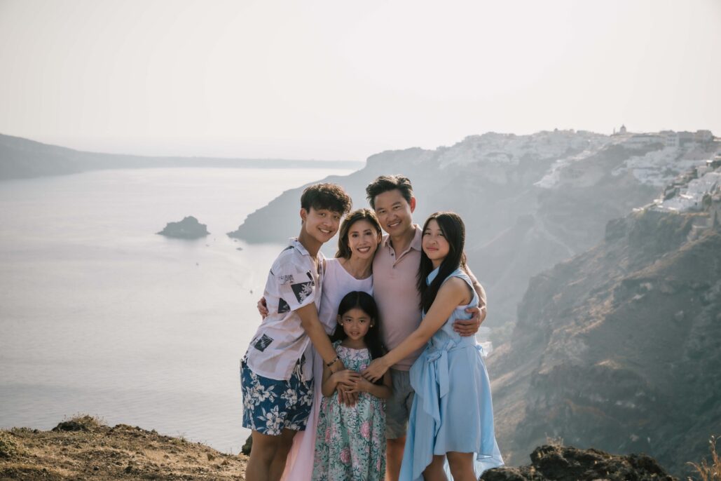 Family Photoshoot Intimate Santorini