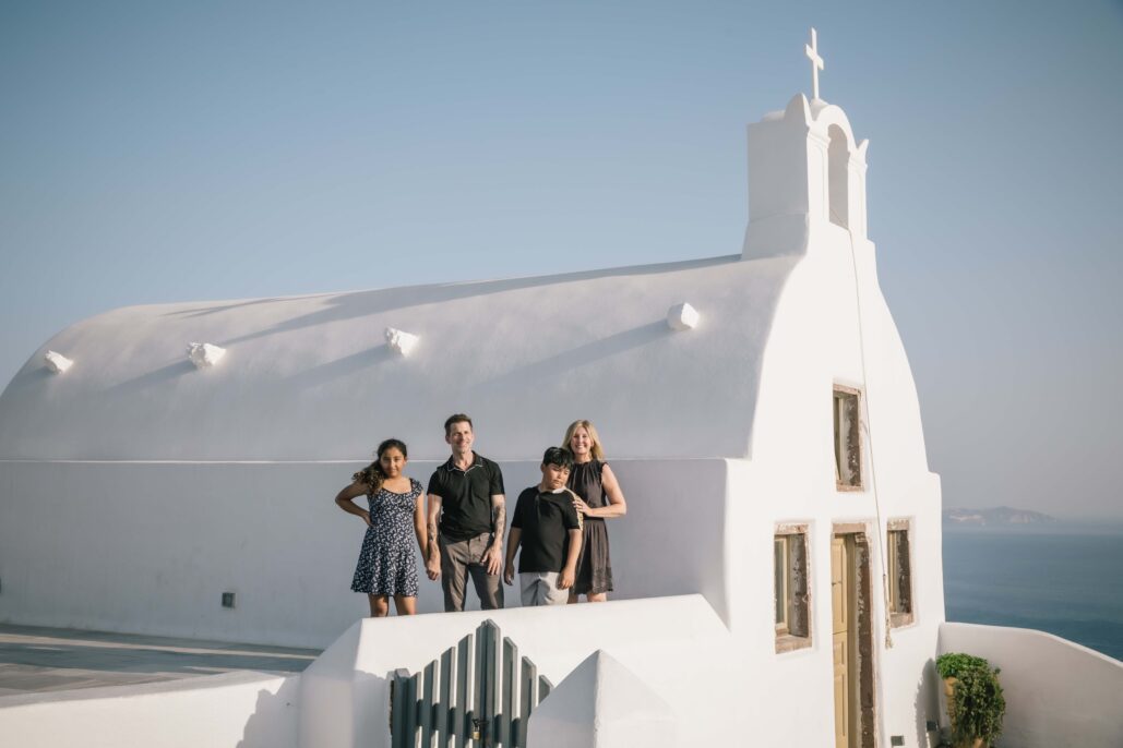 Family Photoshoot Intimate Santorini