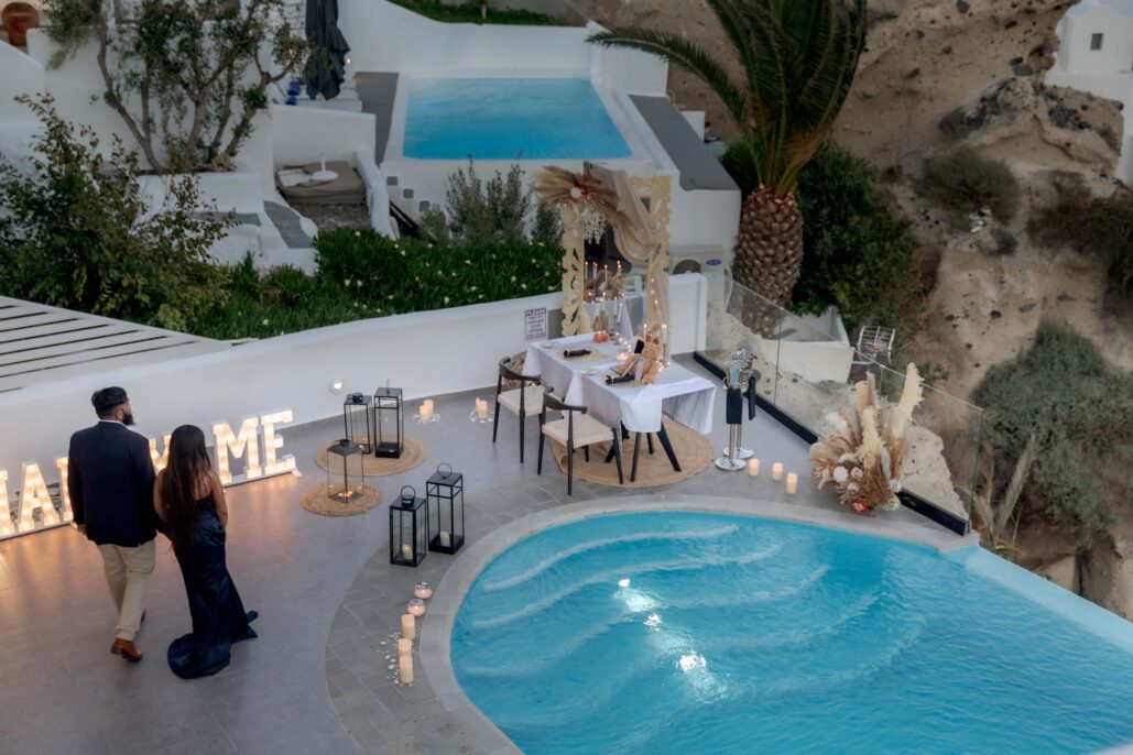 Proposal Photoshoot Intimate Santorini