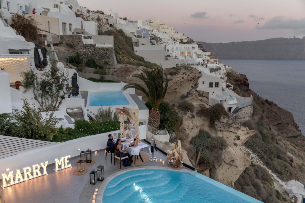 Proposal Photoshoot Intimate Santorini