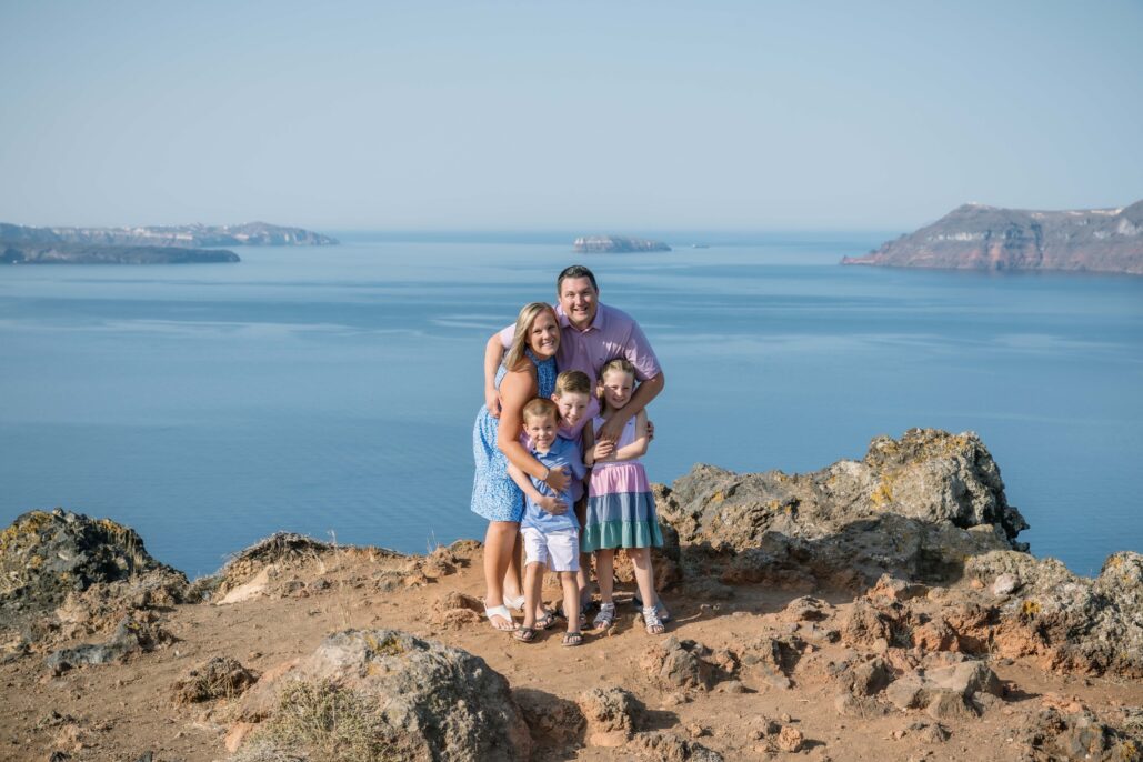 Family Photoshoot Intimate Santorini