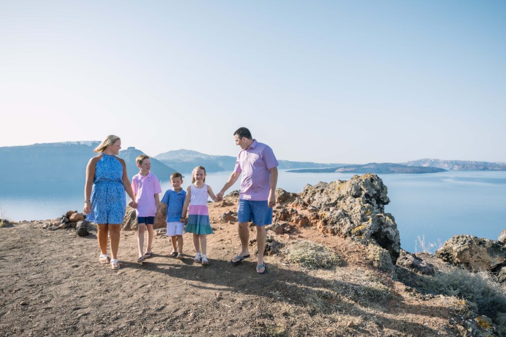 Family Photoshoot Intimate Santorini
