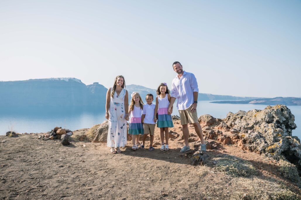 Family Photoshoot Intimate Santorini