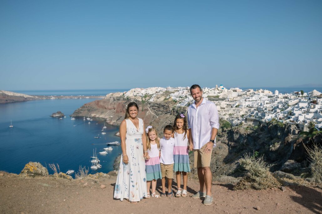 Family Photoshoot Intimate Santorini