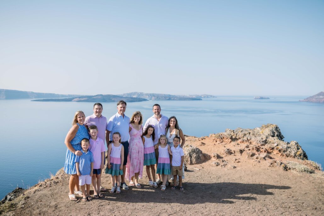 Family Photoshoot Intimate Santorini