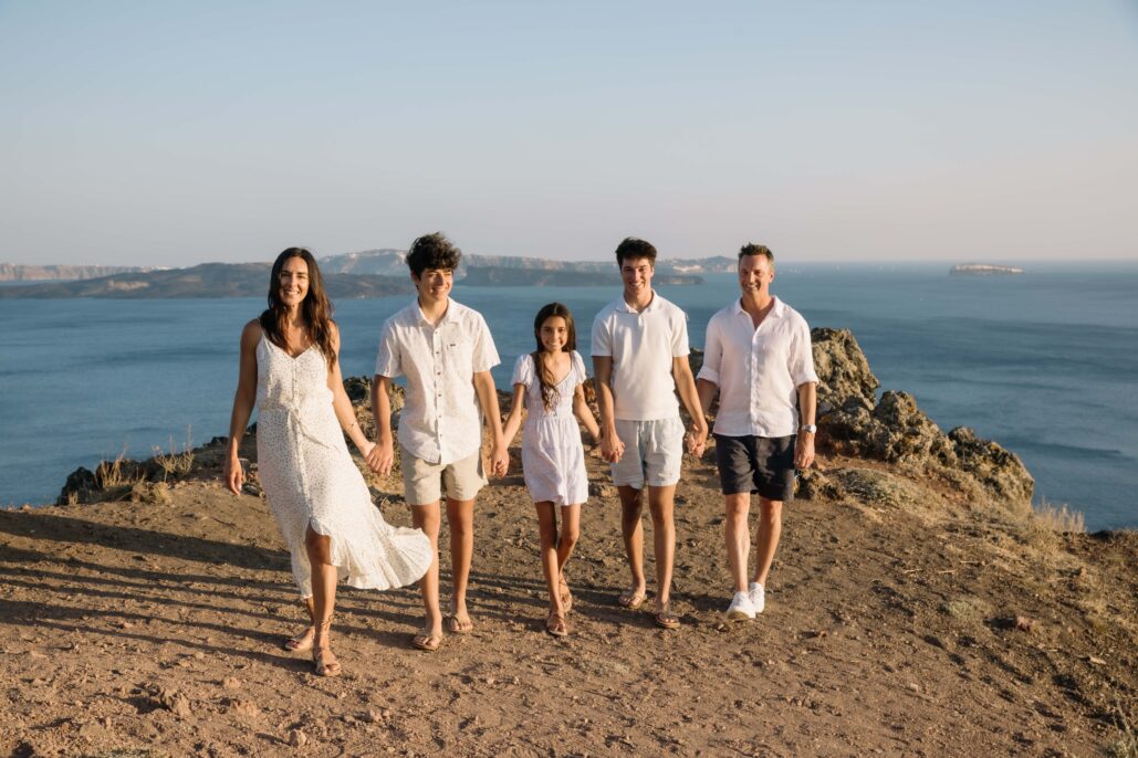 Family Photoshoot Intimate Santorini