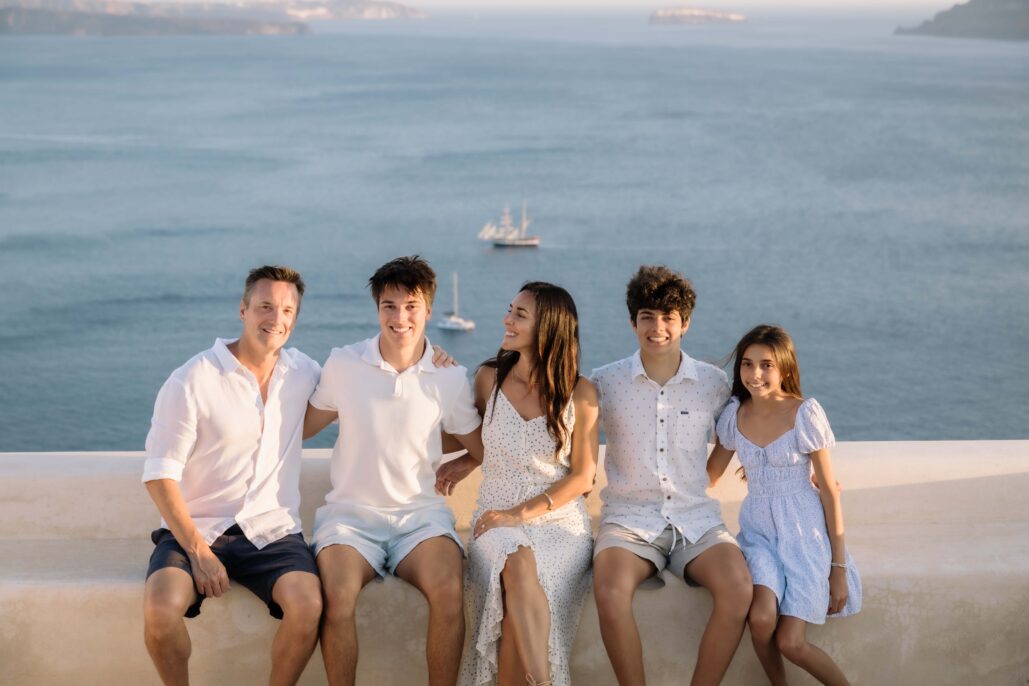 Family Photoshoot Intimate Santorini