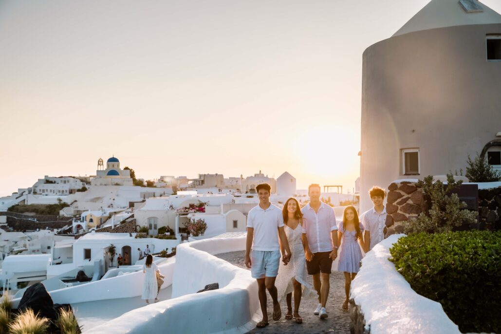 Family Photoshoot Intimate Santorini