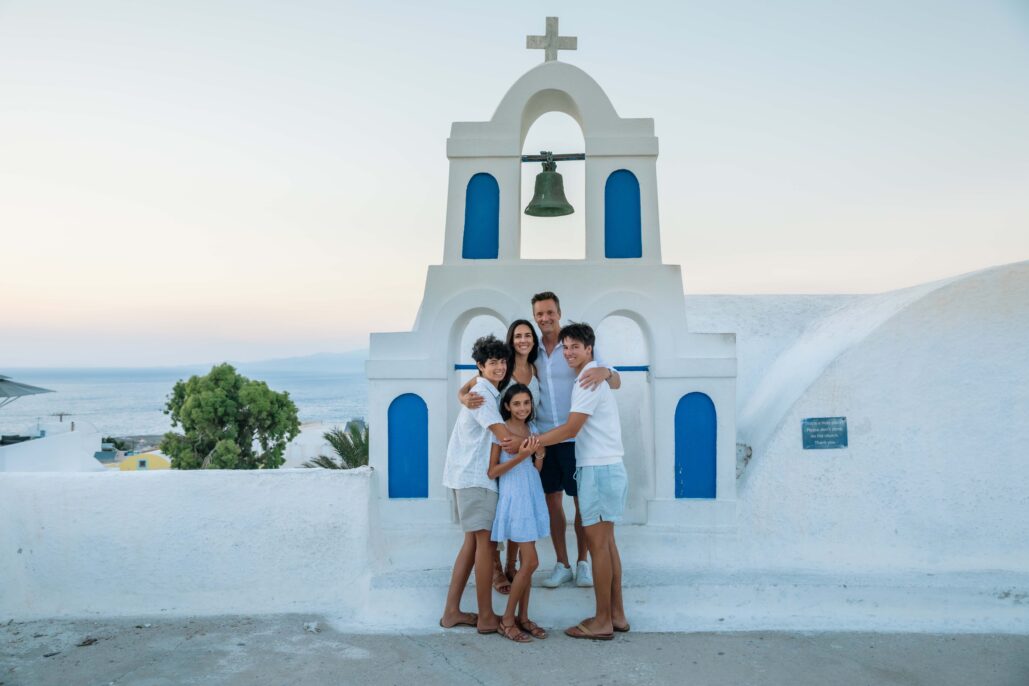 Family Photoshoot Intimate Santorini