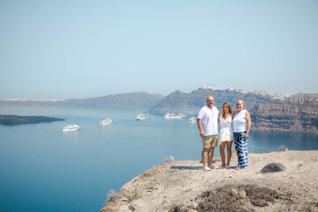 Family Photoshoot Intimate Santorini