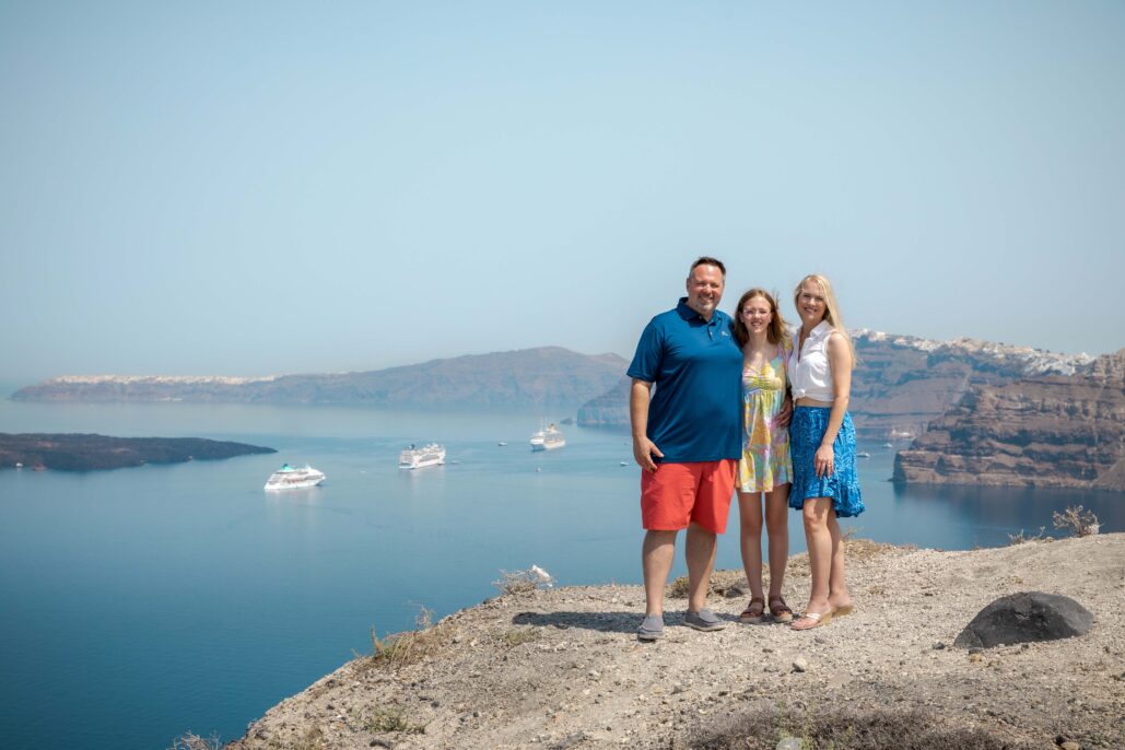 Family Photoshoot Intimate Santorini