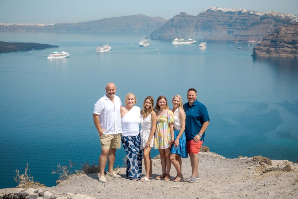 Family Photoshoot Intimate Santorini