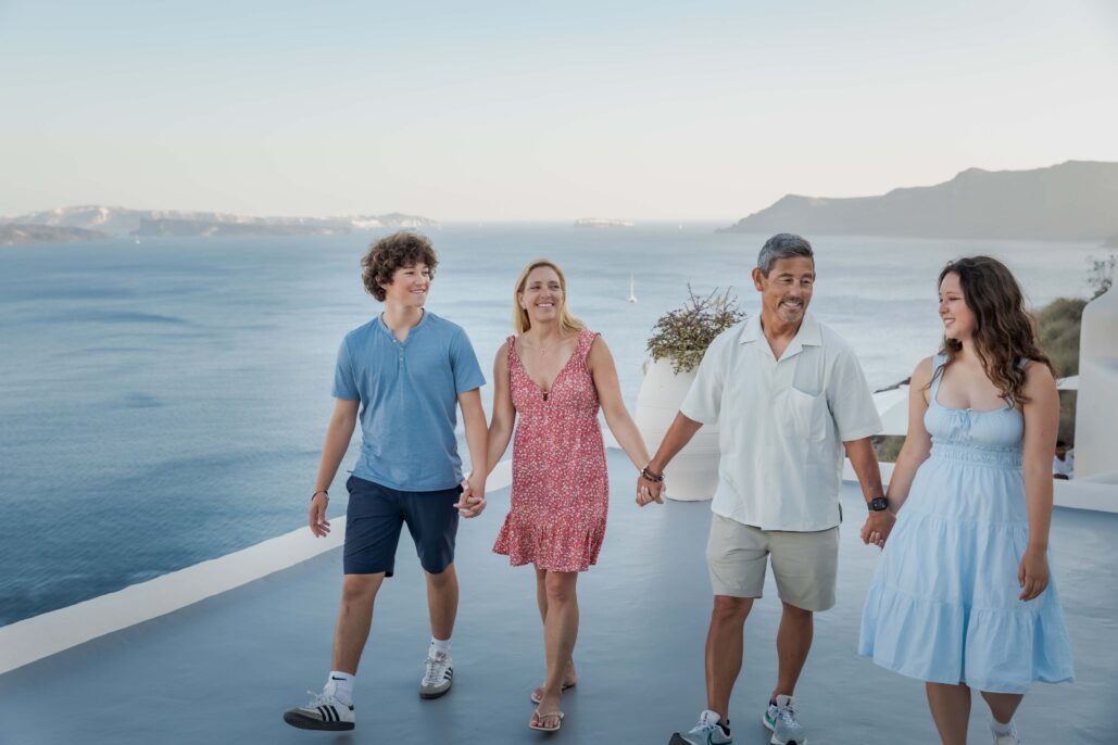 Family Photoshoot Intimate Santorini