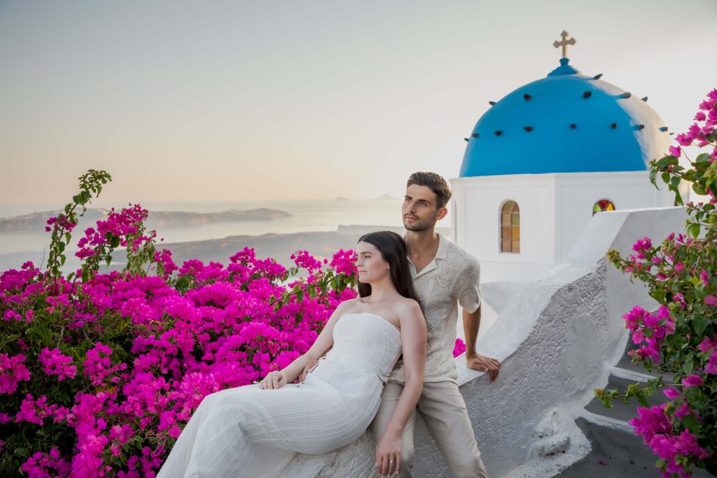 Couple Photoshoot Intimate Santorini
