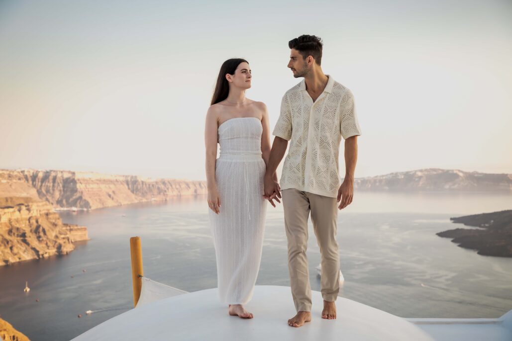 Couple Photoshoot Intimate Santorini