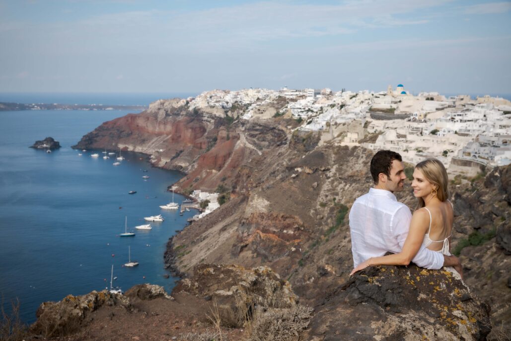 Couple Photoshoot Intimate Santorini