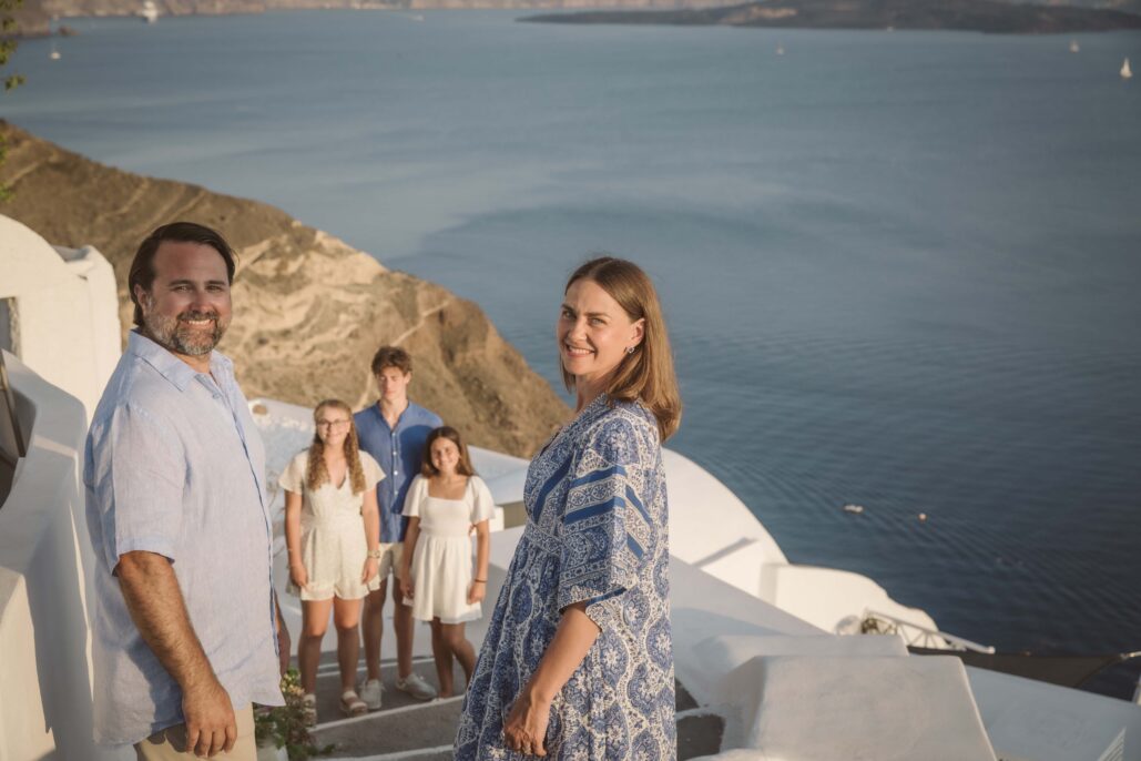 Family Photoshoot Intimate Santorini