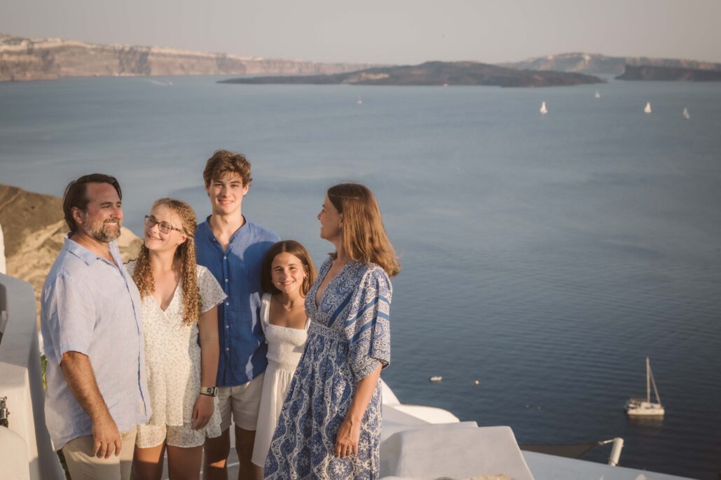 Family Photoshoot Intimate Santorini