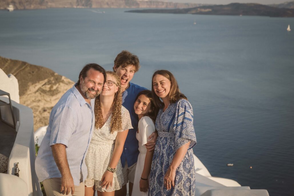 Family Photoshoot Intimate Santorini
