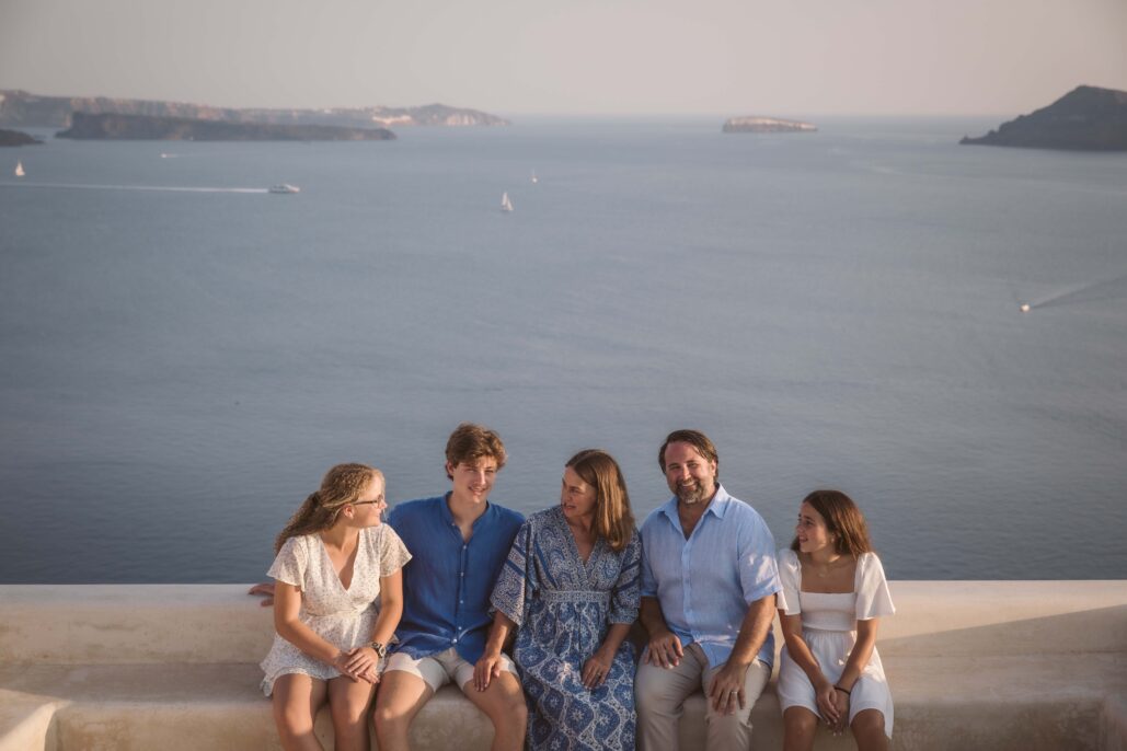 Family Photoshoot Intimate Santorini