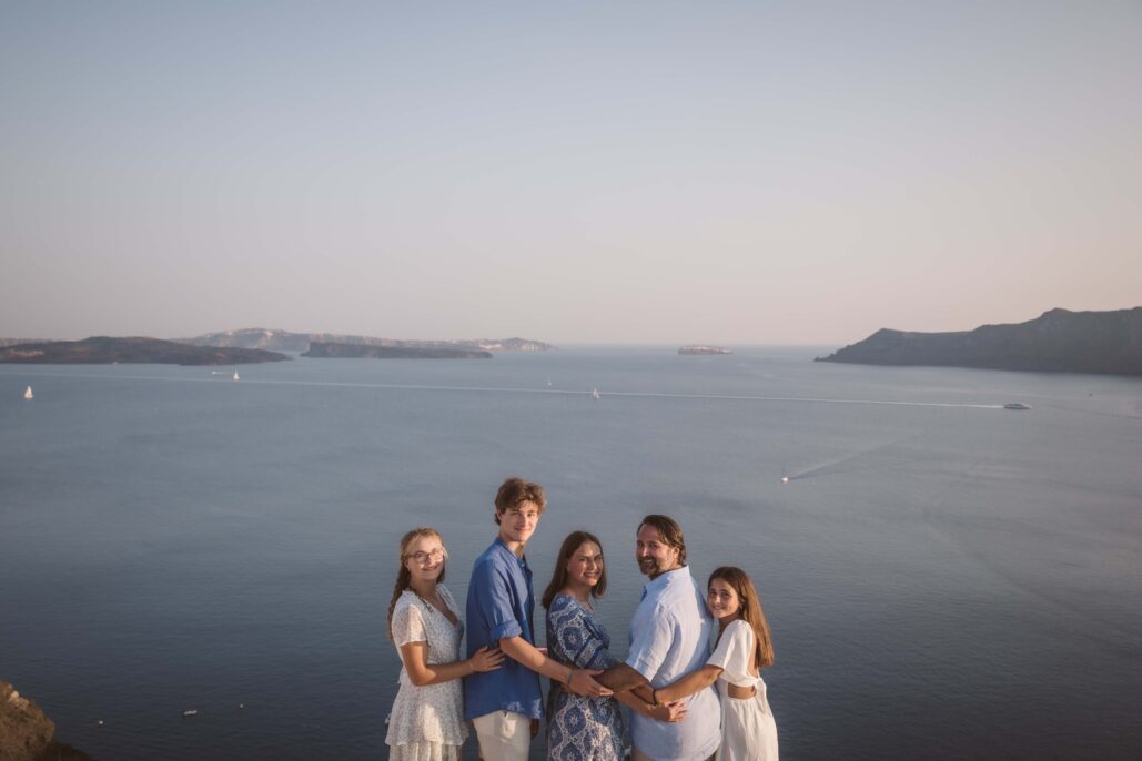Family Photoshoot Intimate Santorini