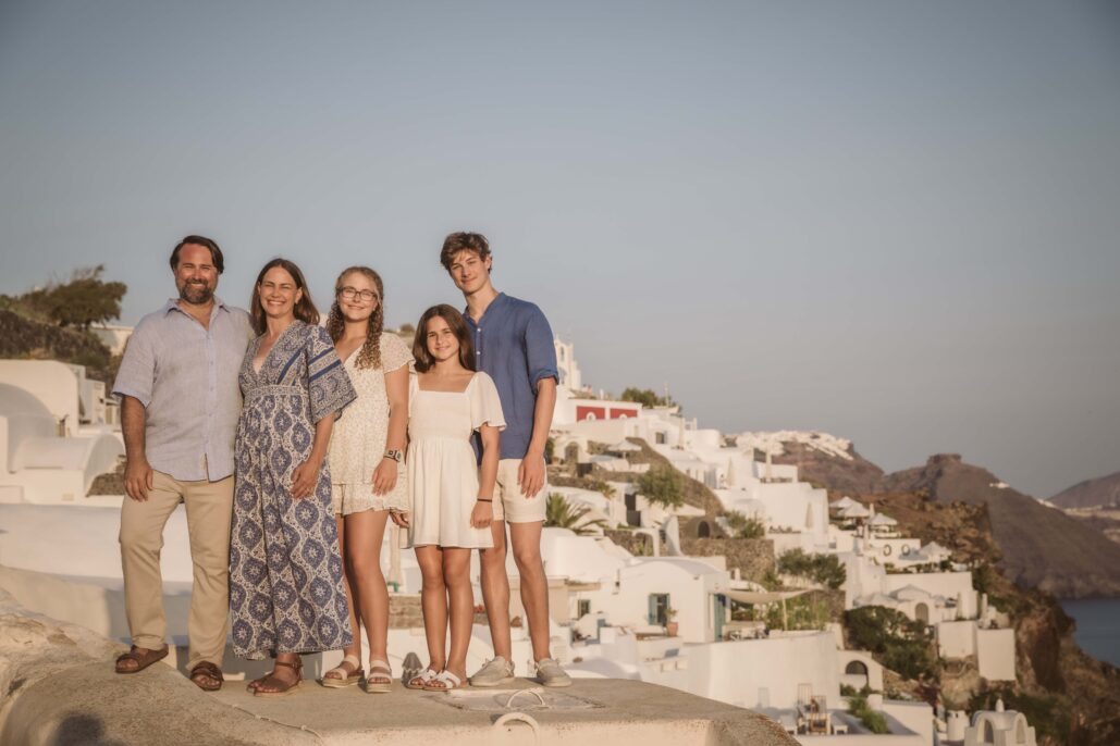 Family Photoshoot Intimate Santorini