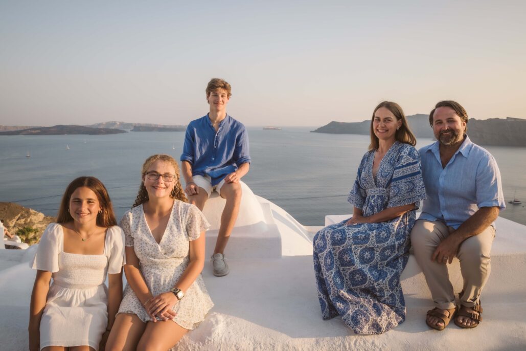 Family Photoshoot Intimate Santorini