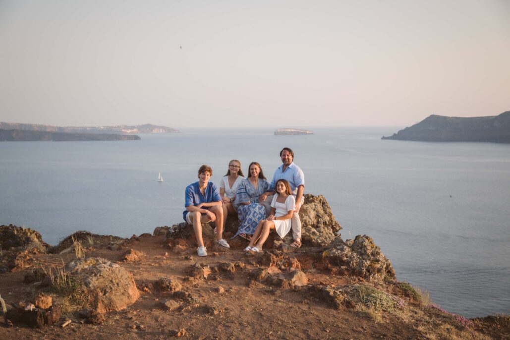 Family Photoshoot Intimate Santorini