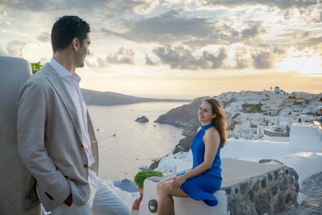 Couple Photoshoot Intimate Santorini