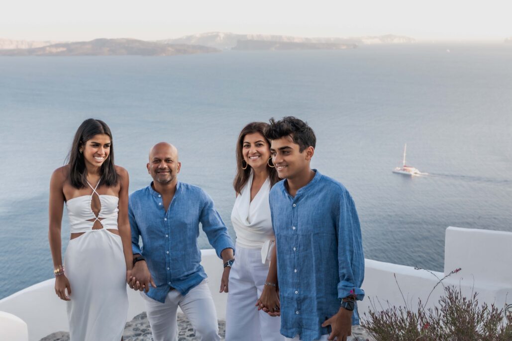 Family Photoshoot Intimate Santorini
