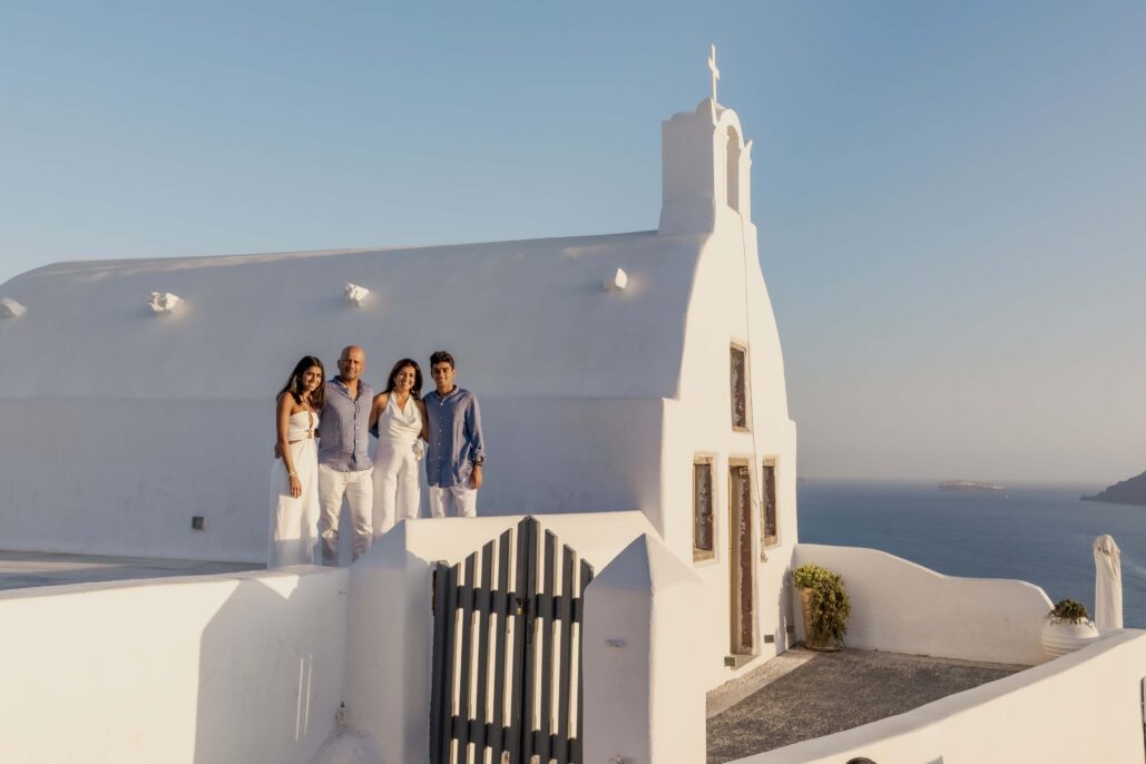 Family Photoshoot Intimate Santorini