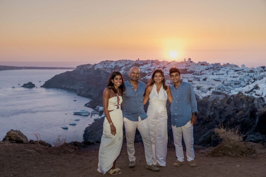 Family Photoshoot Intimate Santorini