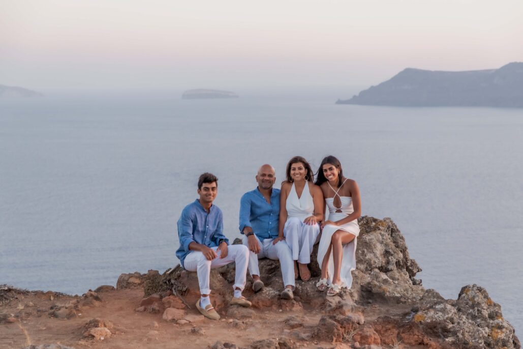 Family Photoshoot Intimate Santorini
