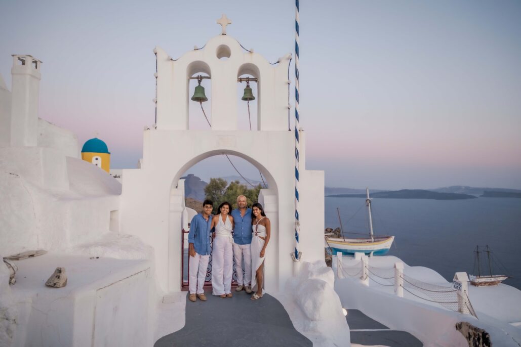 Family Photoshoot Intimate Santorini