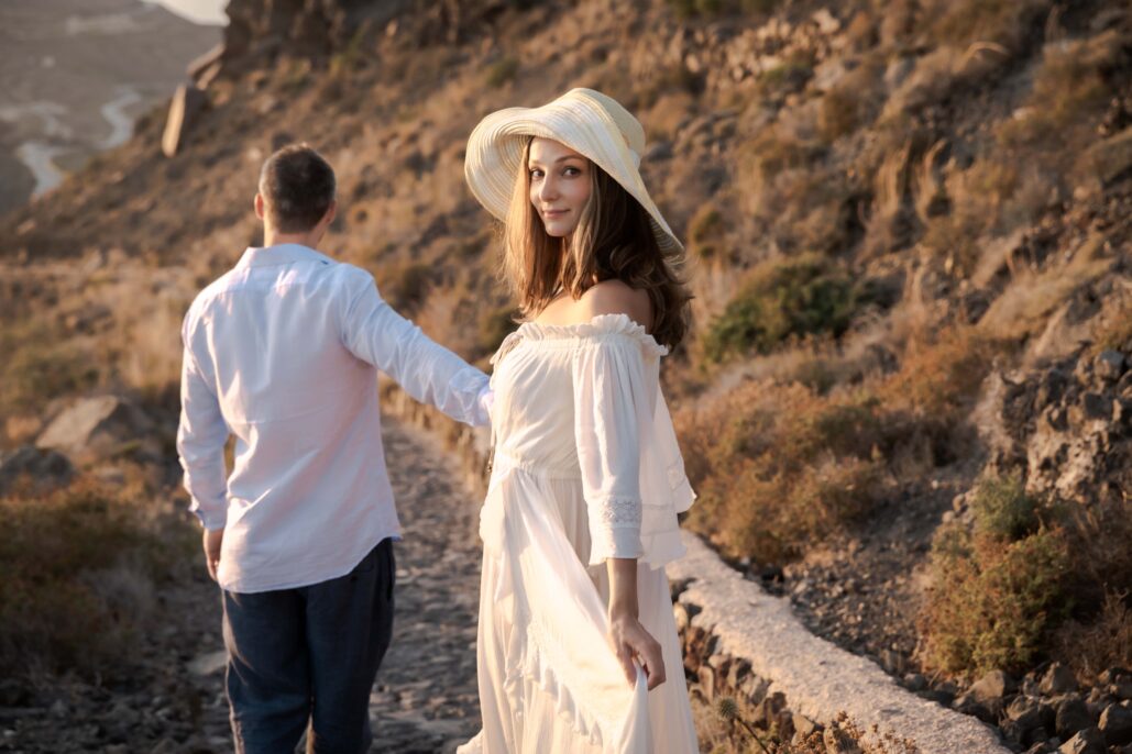 Couple Photoshoot Intimate Santorini