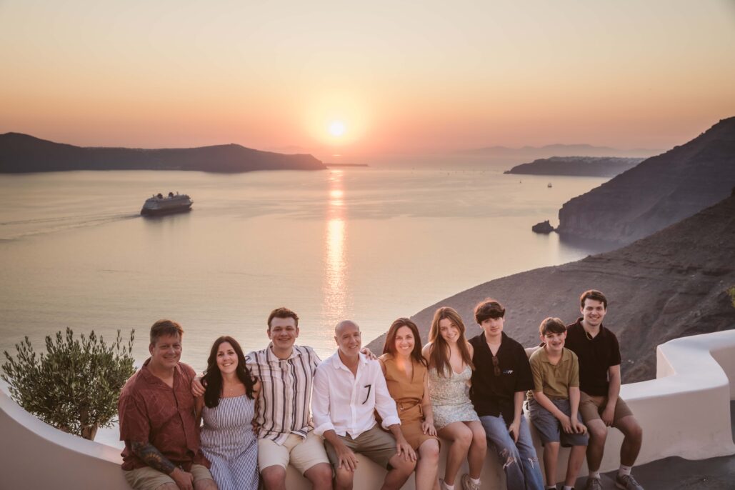 Family Photoshoot Intimate Santorini