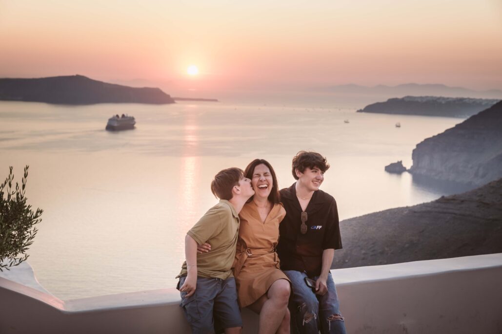 Family Photoshoot Intimate Santorini